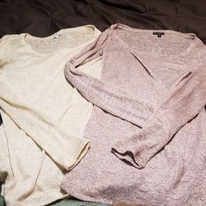 Express long sleeve shirts (both)